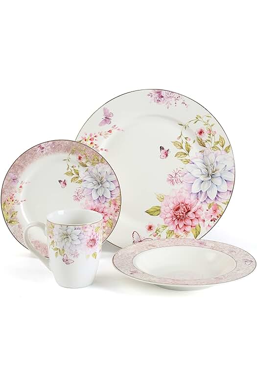 Juego de vajilla de porcelana Kuty: elegante, seguro y versátil para tu hogar.