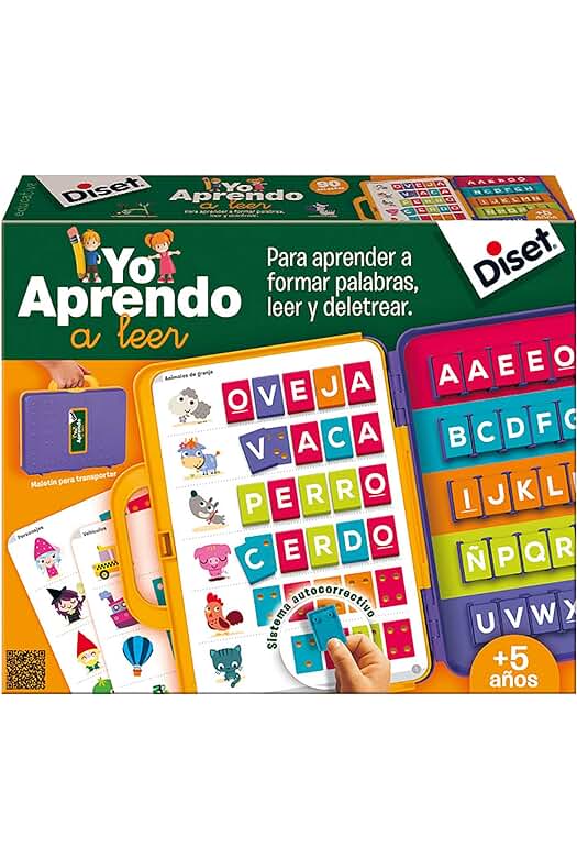 Juego educativo Diset para aprender a leer a partir de los 5 años.