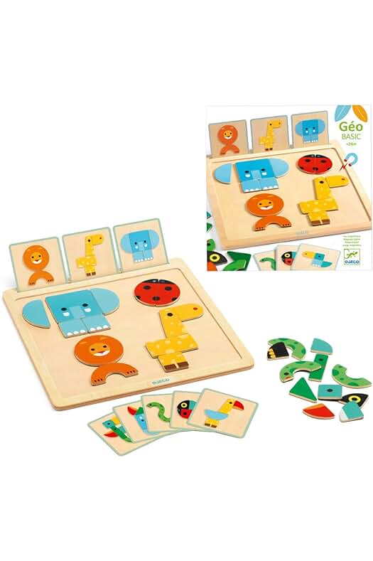 Juego educativo DJECO Primera Edad GeoBasic: Explorando formas y colores