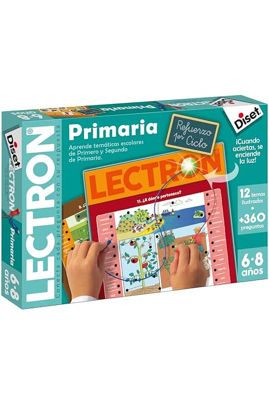 Juego educativo primer ciclo de primaria - Diset, para asociar preguntas y respuestas desde los 6 años.