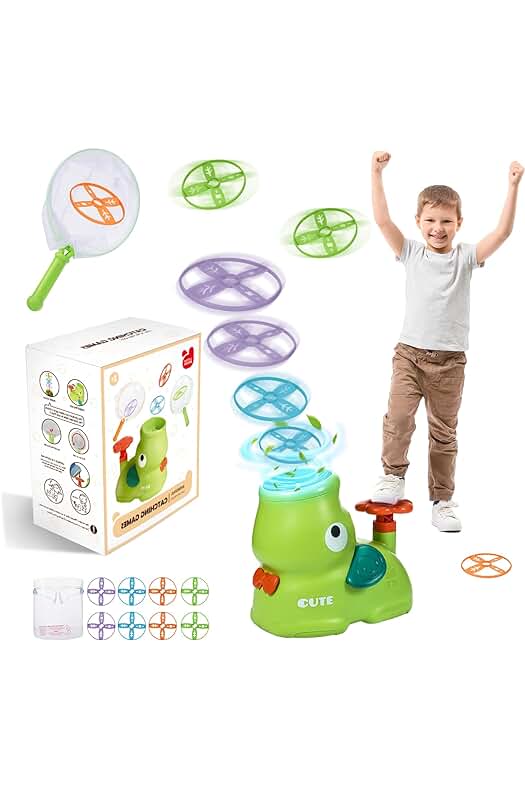 Juegos al aire libre para niños: Frisbee y cometas divertidas para niños de 2-9 años.