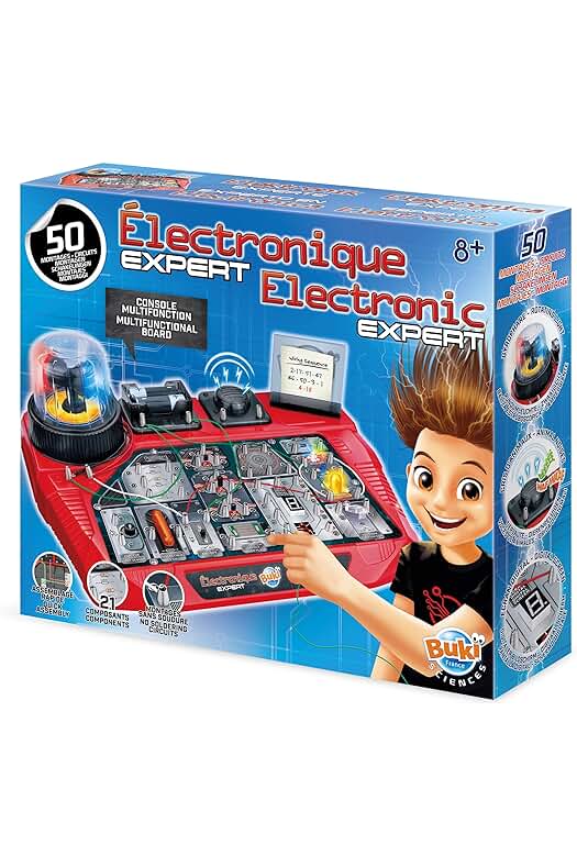 Juguete Buki France 7160: Kit de electrónica para niños a partir de los 8 años.