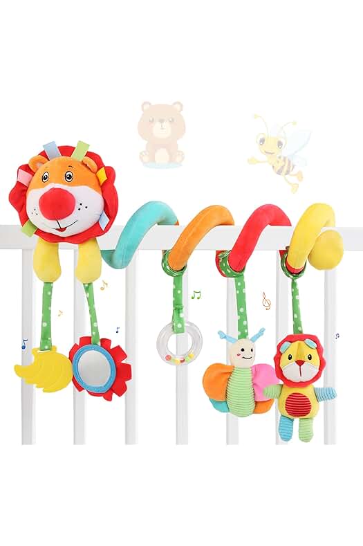 Juguete Colgante para Cochecito de Bebé - Actividades de Colgar para Niños - León