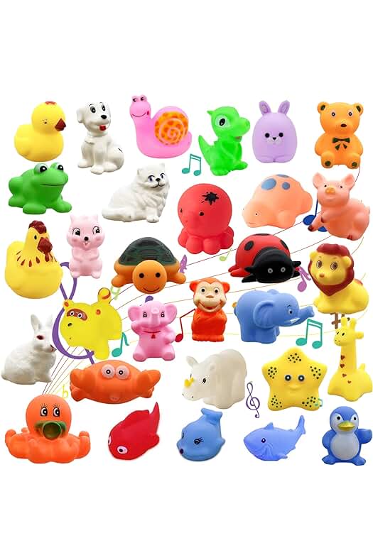 Juguete de baño flotante para bebés preescolares con diseño de animales marinos y de granja