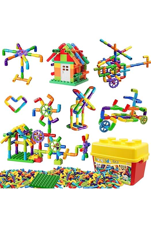 Juguete de Construcción de Tuberías - Kit Educativo de Bloques STEM para Niños