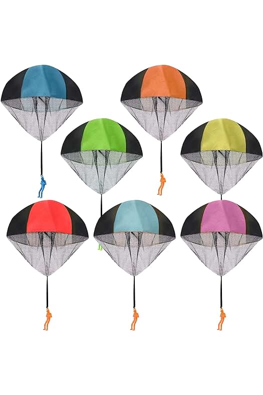 Juguete de Paracaídas para Niños - Divertido Juguete de Lanzamiento con Grandes Paracaídas al Aire Libre.