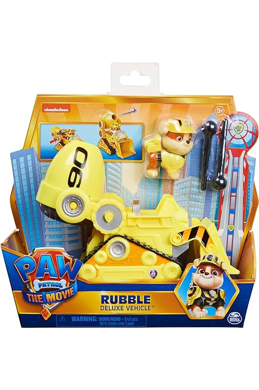 Juguete Excavadora Rubble de la Patrulla Canina - ¡Diversión garantizada para niños de 3 años+!