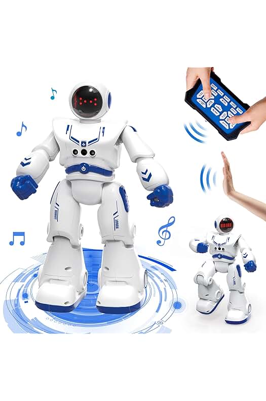 Juguete Robot Inteligente para Niños: Programación, Control de Gestos, Luz y Sonido