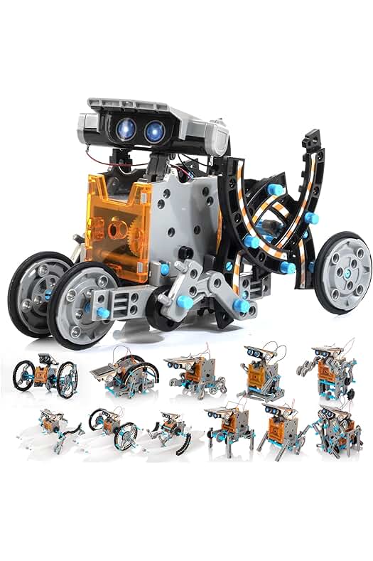 Juguetes de construcción solar STEM para niños y amantes de la ciencia - KIDWILL Kit 14 en 1.