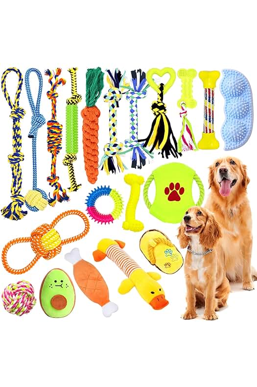 Juguetes interactivos de cuerda para perros, duraderos y naturales para limpiar los dientes.