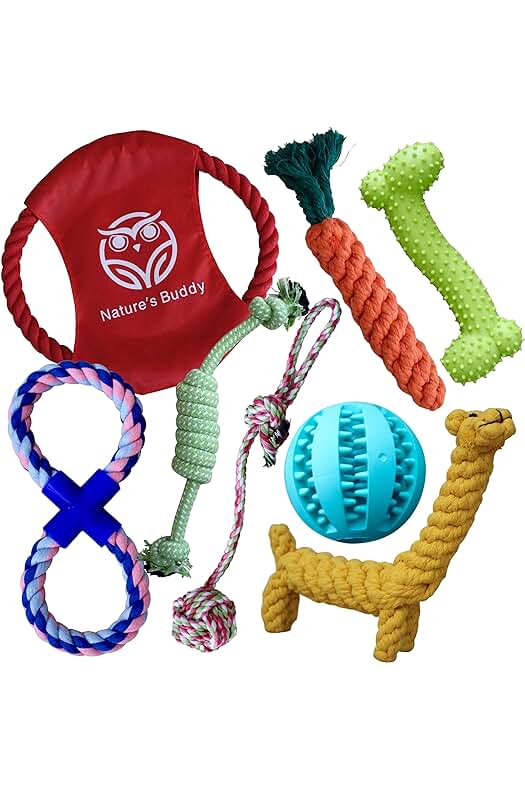 Juguetes Interactivos de Masticar para Perros - Duraderos, Resistentes y 100% Naturales