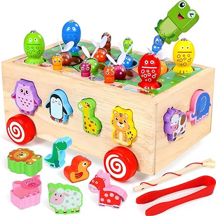 Juguetes Montessori: Juegos Educativos de Madera para Niños | Regalos de Pascua Creativos