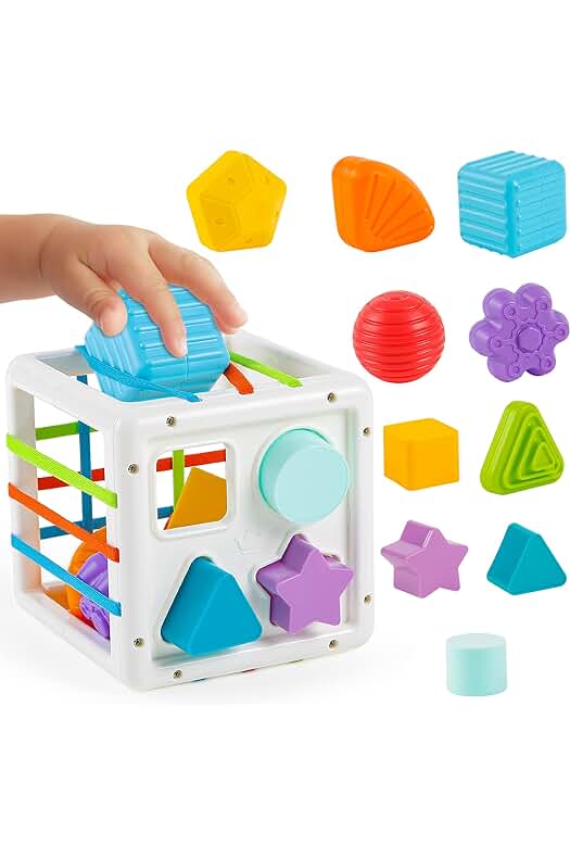 Juguetes Montessori para Bebé: Juego de Bloques de Clasificación para el Desarrollo Sensorial.