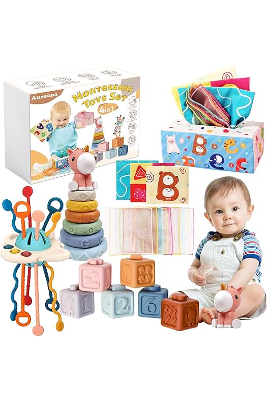 Juguetes Montessori para Bebés: Estimulación Sensorial, Apilables y Educativos para Niños de 6 Meses a 3 Años