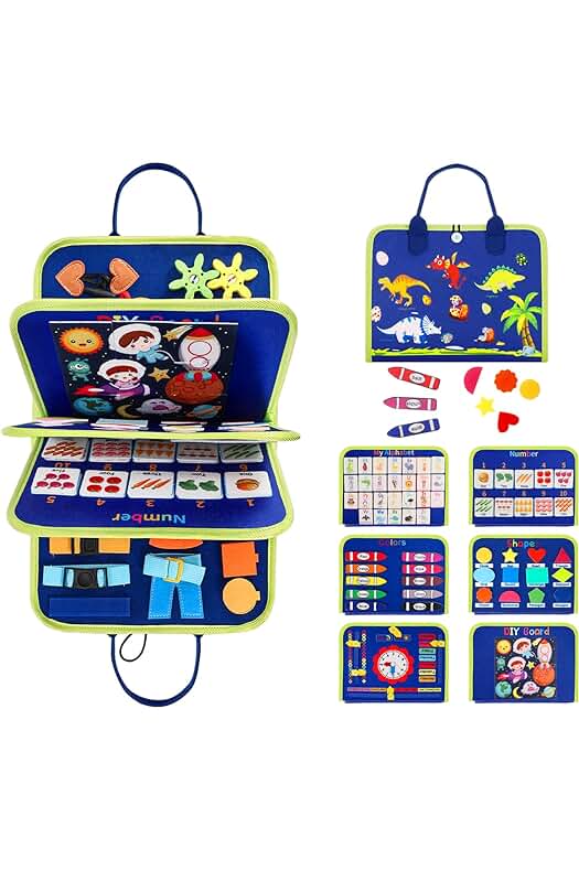 Juguetes Montessori para Niños: Actividad Sensorial para Vestir y Desarrollar Habilidades Motoras