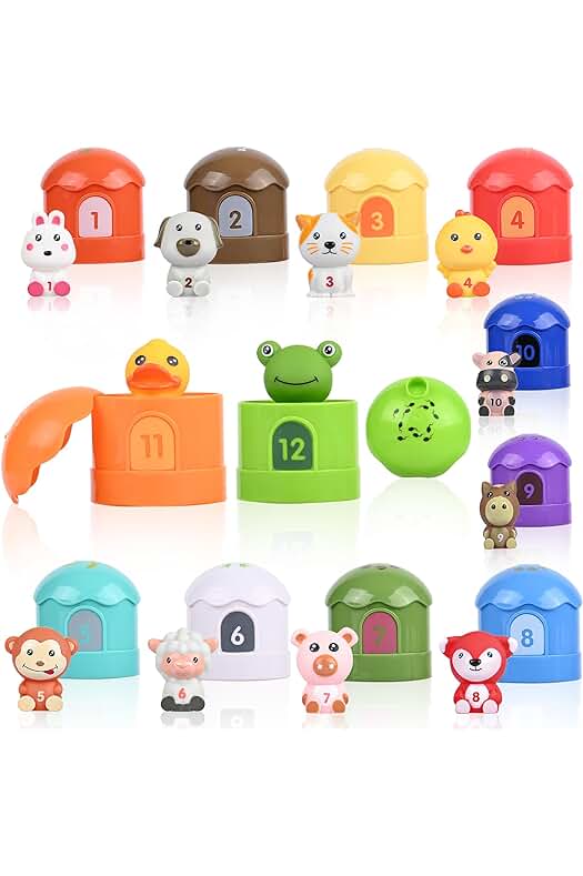 Juguetes Montessori Preescolares: Set de Juguetes Sensoriales para Niños de 1 a 3 Años.