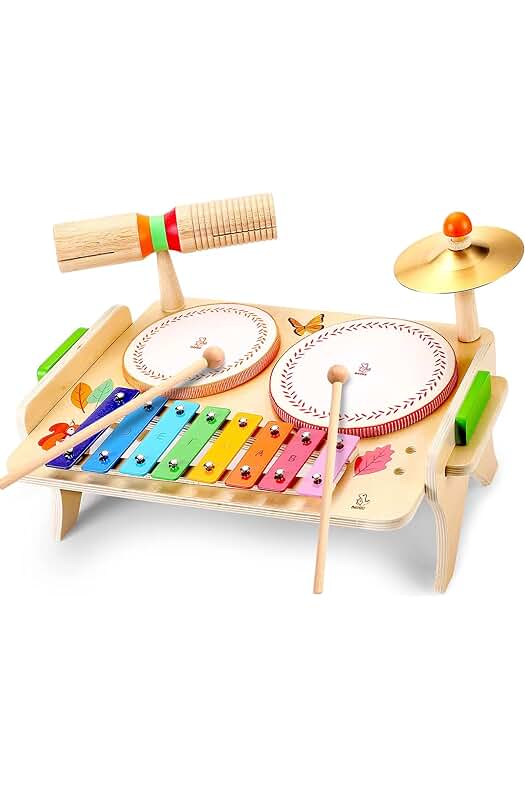 Juguetes Musicales para Niños: Xilófono, Tambor y más, para Edades de 3 a 7 años.