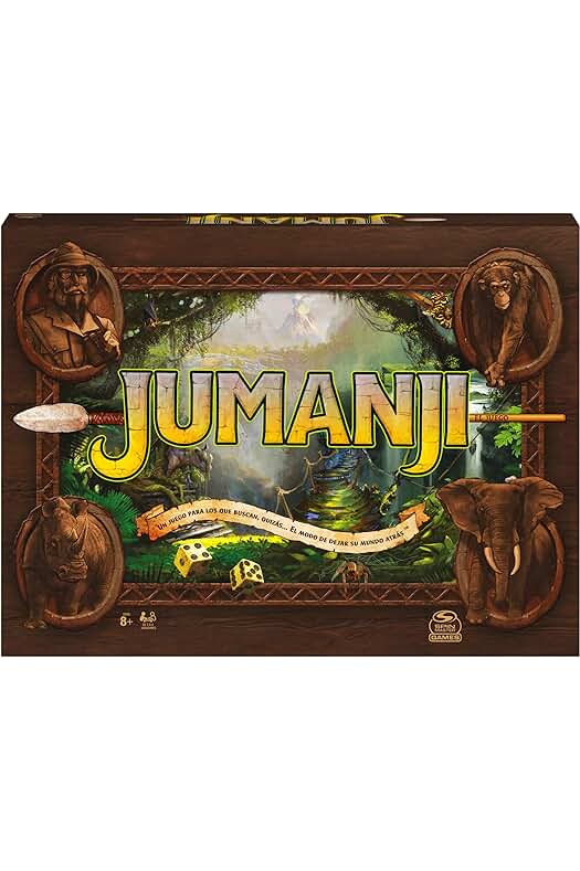 JUMANJI Juego de Mesa para Niños y Familias - Divertido y Entretenido - 2-4 Jugadores