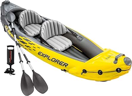 Kayak hinchable Explorer K2 - Descubre la emoción de remar en aguas tranquilas.