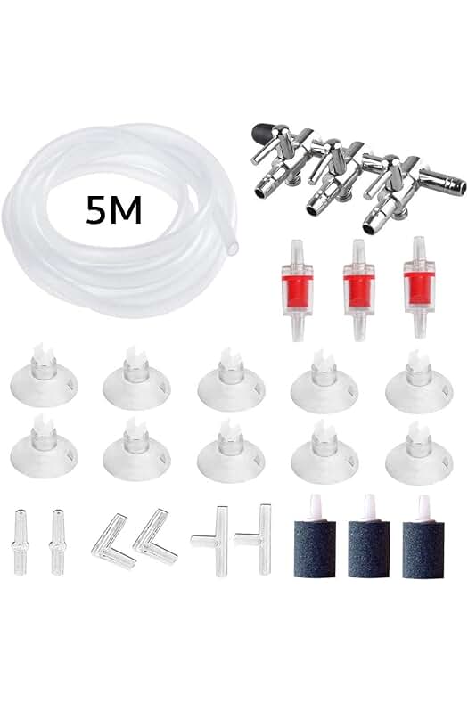 Kit completo de accesorios para bomba de aire en acuarios, ¡ideal para mantener un ambiente óptimo!