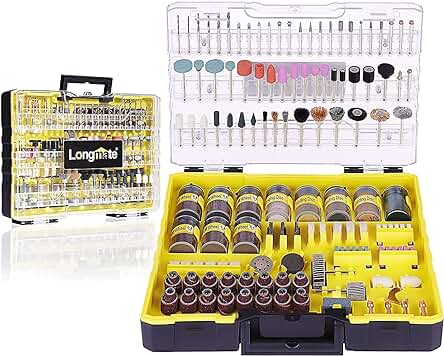 Kit de Accesorios Universales para Herramienta Rotativa con 544 Piezas - Longmate