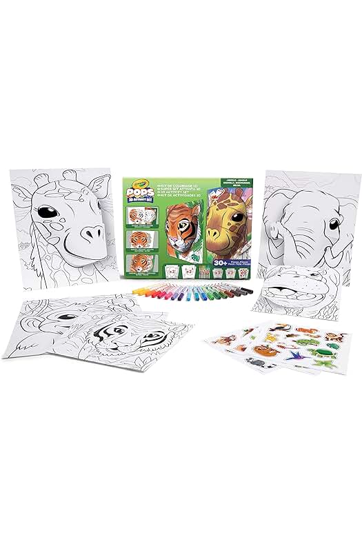 Kit de Arte Crayola POPS - Selva: Actividades 3D y Colorear para Niños de 6+ años.