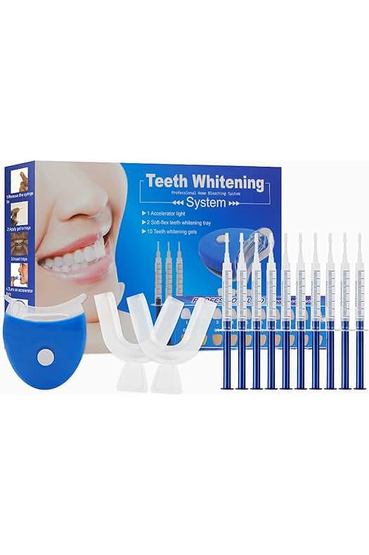 Kit de blanqueamiento dental con luz LED para dientes más blancos y brillantes