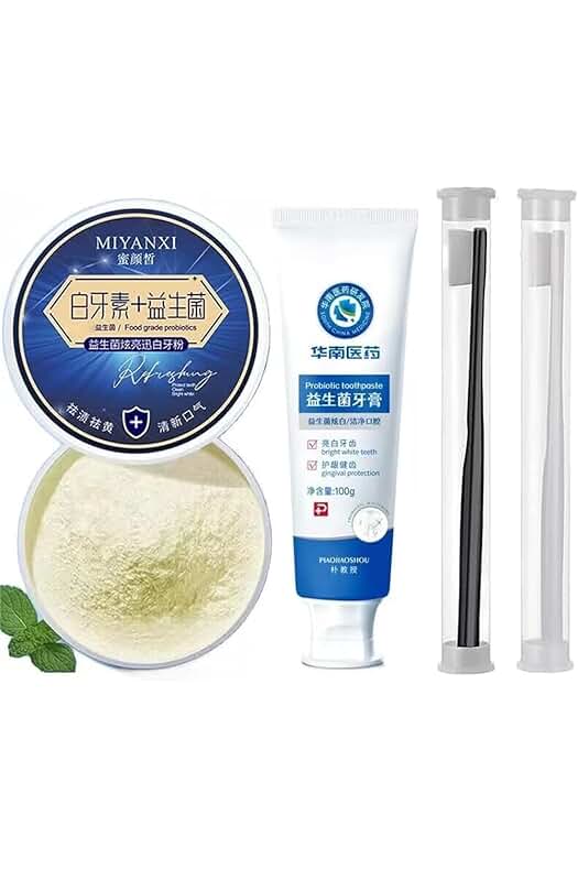Kit de blanqueamiento dental Miyanxi: Remueve manchas de café y blanquea tus dientes de forma efectiva.