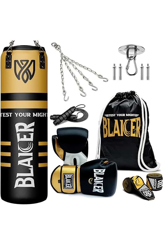 Kit de Boxeo en Casa para Adultos: Saco sin Relleno con Accesorios y Soporte.