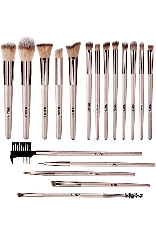 Kit de brochas de maquillaje profesional de alta calidad, 18 piezas para un look impecable