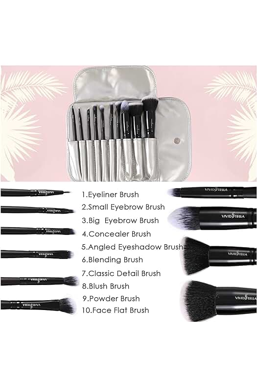 Kit de Brochas de Maquillaje Profesionales con Cerdas Sintéticas Premium en Oro Rosa.