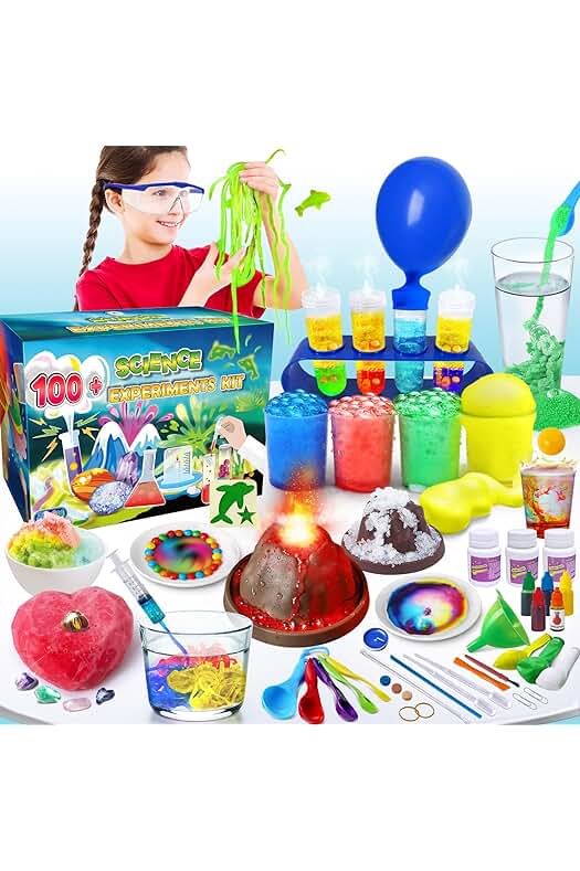 Kit de Ciencias para Niños: 100+ Experimentos Divertidos y Educativos, Juego de Química y Descubrimiento.