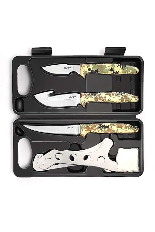 Kit de cuchillos de caza de alta calidad para actividades al aire libre y regalos.