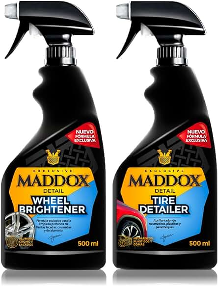Kit de Cuidado para Llantas de Coche Maddox Detail - Limpia y abrillanta tus ruedas.