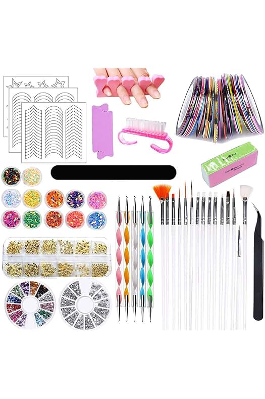 Kit de Decoración de Uñas: Inspira tu creatividad con nuestro completo set de Nail Art.