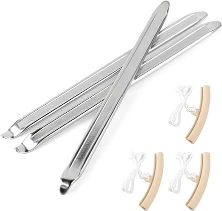 Kit de Desmontaje de Neumáticos para Moto con Palanca Desmontadora y Protectores de Llanta.