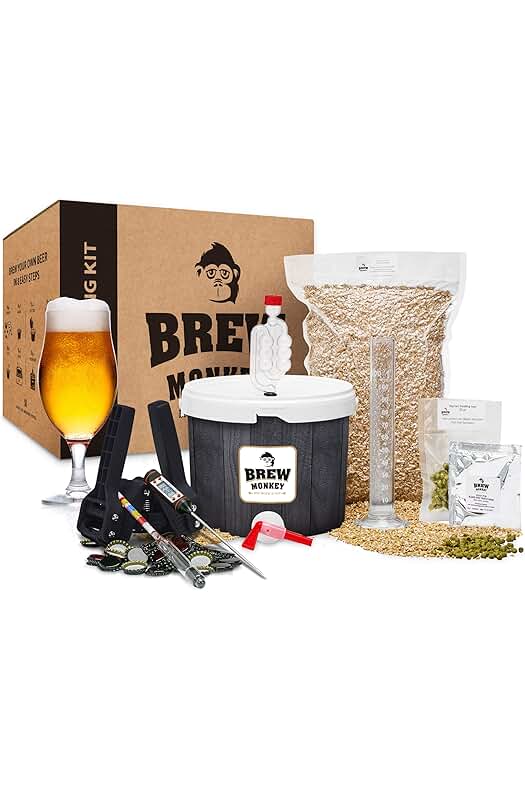 Kit de Elaboración de Cerveza Rubia | Kit Completo de 5 Litros | 6.4% Vol. | Kit Hacer Cerveza | Kit Cerveza Artesanal | Regalos Hombre | Navidad Hombre