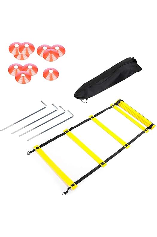 Kit de Entrenamiento de Coordinación AMIGOB: Escalera, Conos, Clavijas y Bolsa de Transporte
