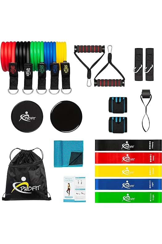 Kit de gomas elásticas para musculación en casa: ejercita y fortalece tu cuerpo.