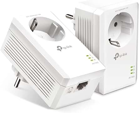 Kit de inicio Powerline AV1000 TP-Link TL-PA7017P - Conexión Gigabit para una red rápida y estable