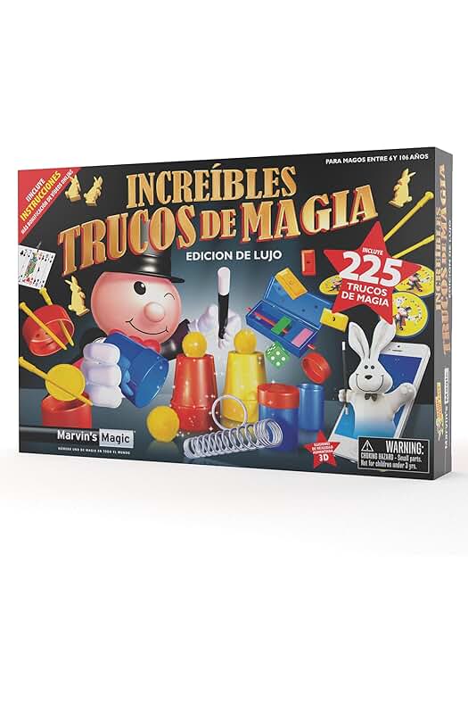 Kit de Magia para Niños: 225 Trucos Divertidos con Naipes, Varita y Teatro Mágico