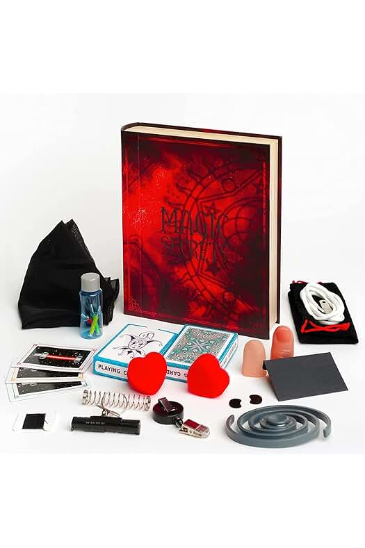 Kit de Magia Profesional con 100 Trucos para Adultos y Adolescentes