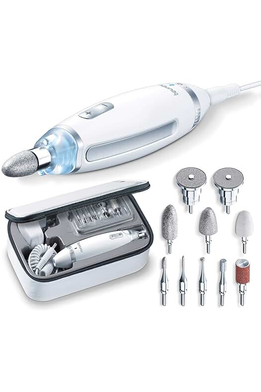 Kit de manicura y pedicura Beurer MP 62: potente, versátil y con accesorios de alta calidad.