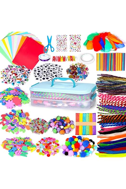 Kit de Manualidades para Niños: Actividades Creativas y Educativas - Regalo Perfecto para Niños y Niñas de 4+ años.