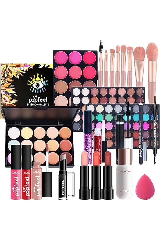 Kit de Maquillaje Completo para Mujeres: 26 piezas de cosméticos todo en uno, ideal como regalo.