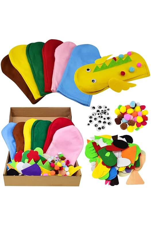 Kit de Marionetas de Mano: Diviértete y Crea tus Propias Historias con Este Set de 6 Piezas