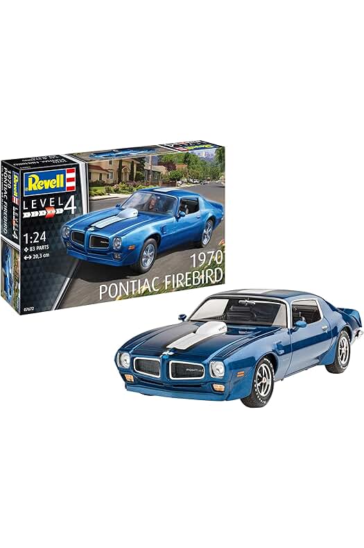 Kit de modelismo Pontiac Firebird 1970 para pintar - Escala 1:24 (Revell-07672)
