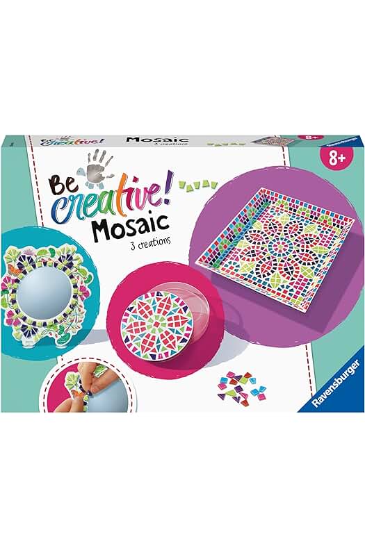 Kit de Mosaico Maxi - Crea y Decora - Actividad Creativa y Relajante - A partir de 8 años.