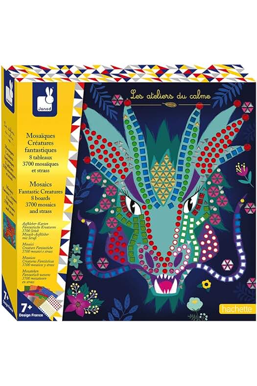 Kit de Mosaicos Fantásticos - Actividad Creativa para Niños - A Partir de 7 Años