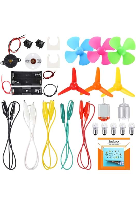 Kit de Motor de Circuito Eléctrico para Niños: Aprendizaje STEM y Experimentos Educativos DIY.